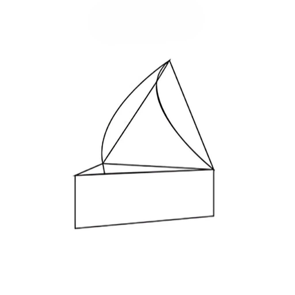 Triangular Tray Lid Boxes