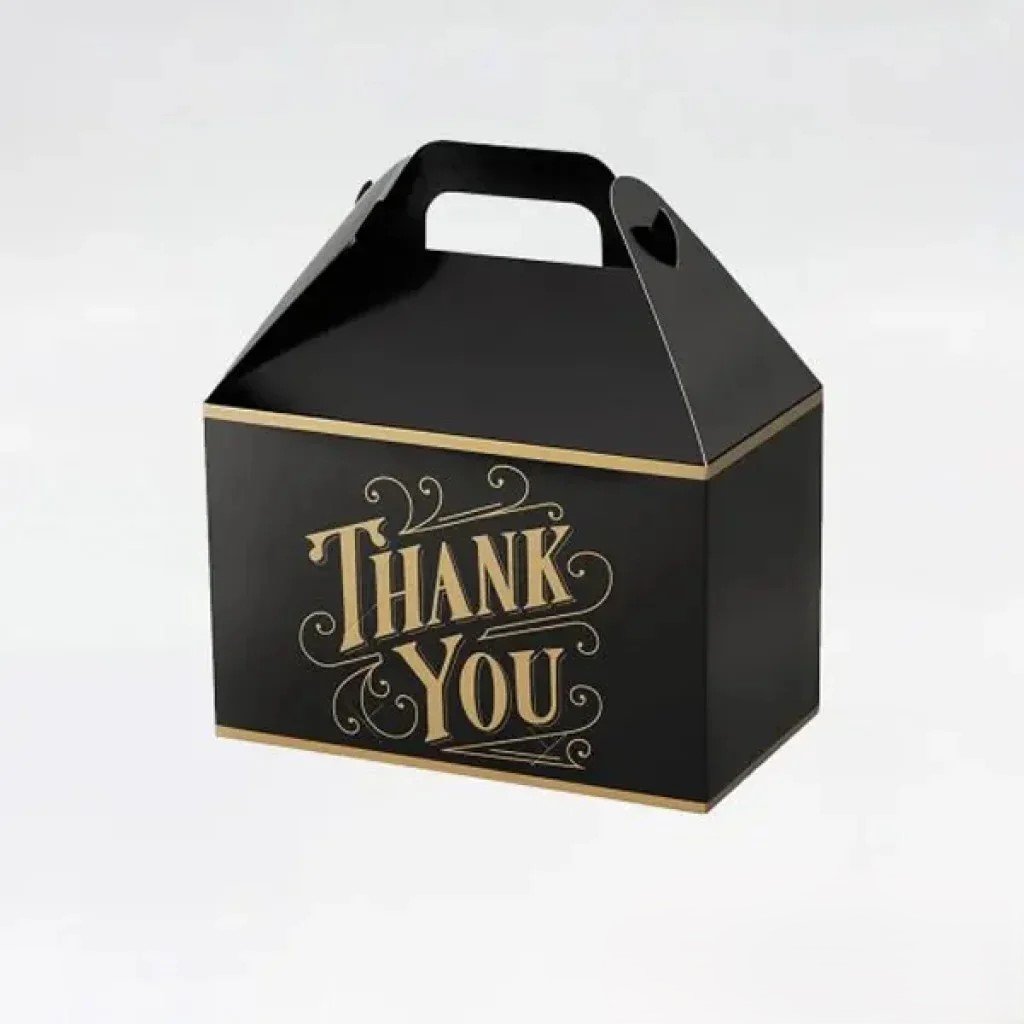 Custom Black Gable Boxes